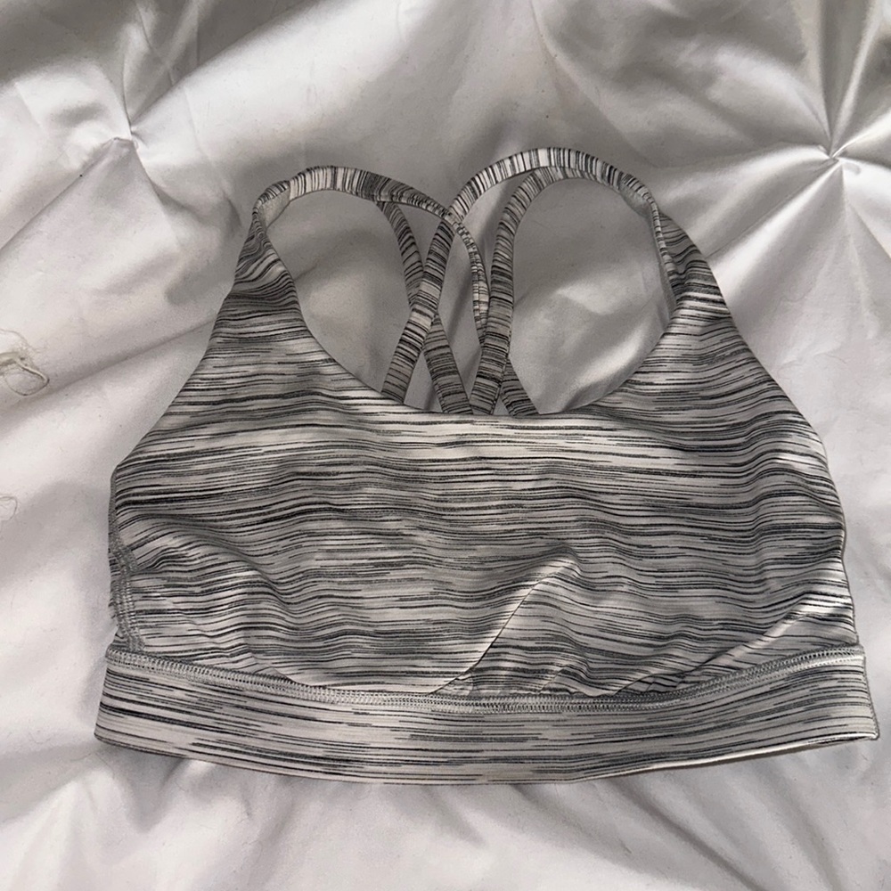 Lululemon gray sports bra size 4